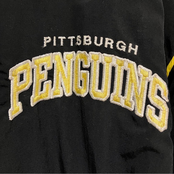 Vintage NHL Starter Pittsburgh Penguins Back to Back Stanley Cup Champs Jacket - Picture 7 of 14